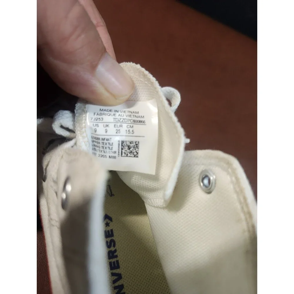 white canvas Converse Chuck Taylor All Star high-top sneakers
